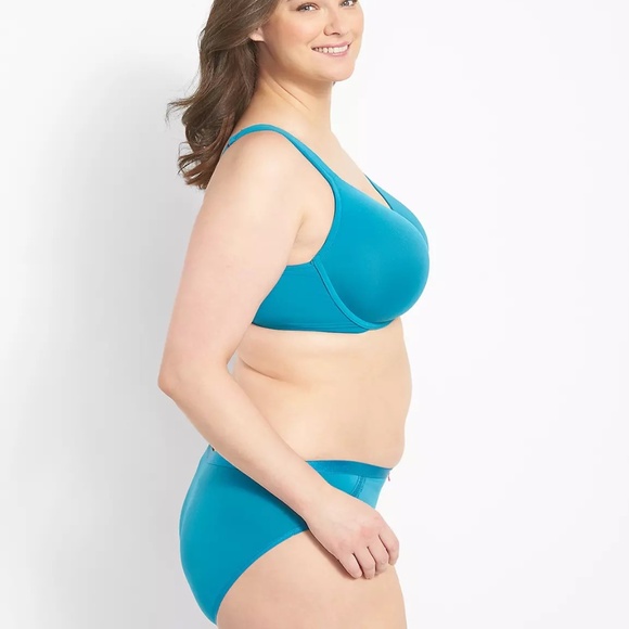 Cacique Lightly Lined Full Coverage Teal Blue  Bra Women's Size 44DDD - Picture 3 of 15